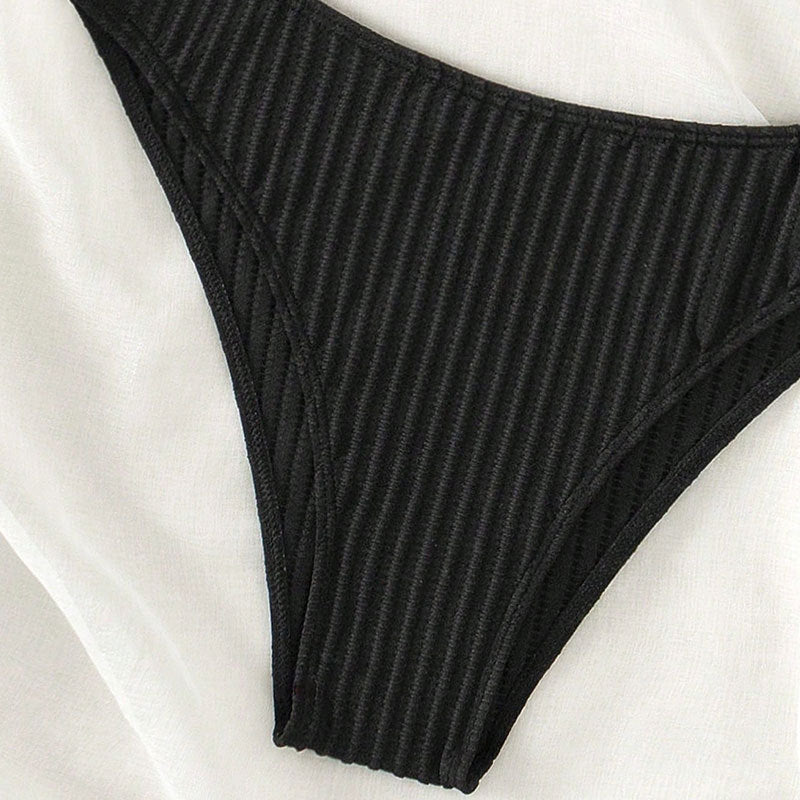 Damen raffinierter Bikini mit gestreiftem Design Drune