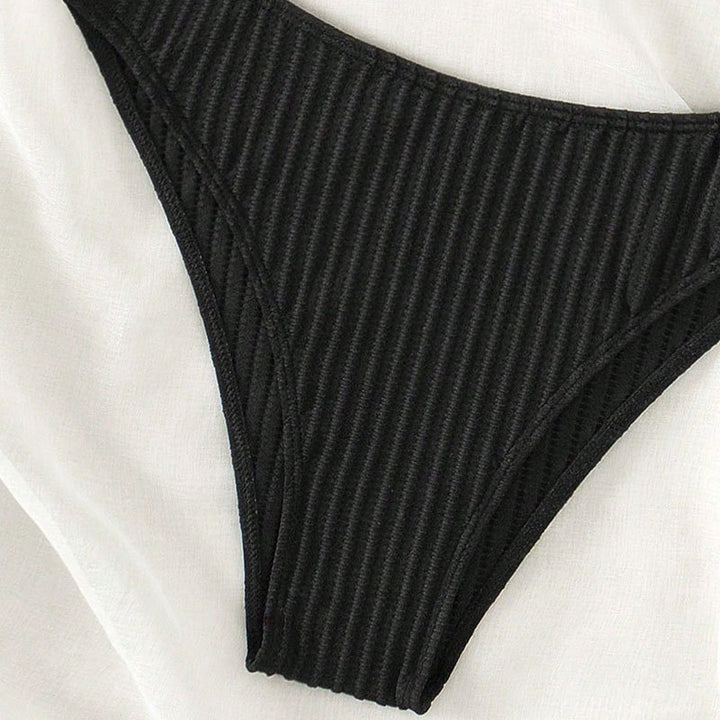 Damen raffinierter Bikini mit gestreiftem Design Drune