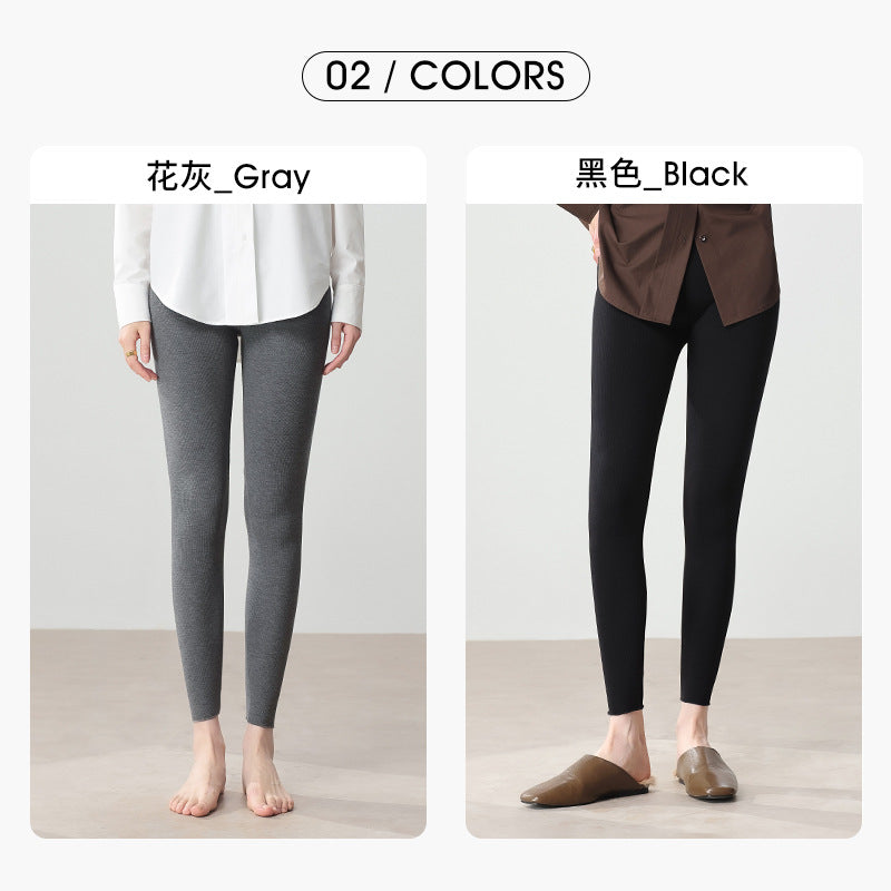 Damen Feine Thermo-Leggings mit hohem Elastikbund und enger Silhouette Drune