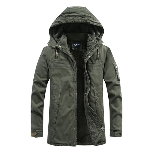 Herren Strapazierfähige Fleecejacke mit Kapuze Drune