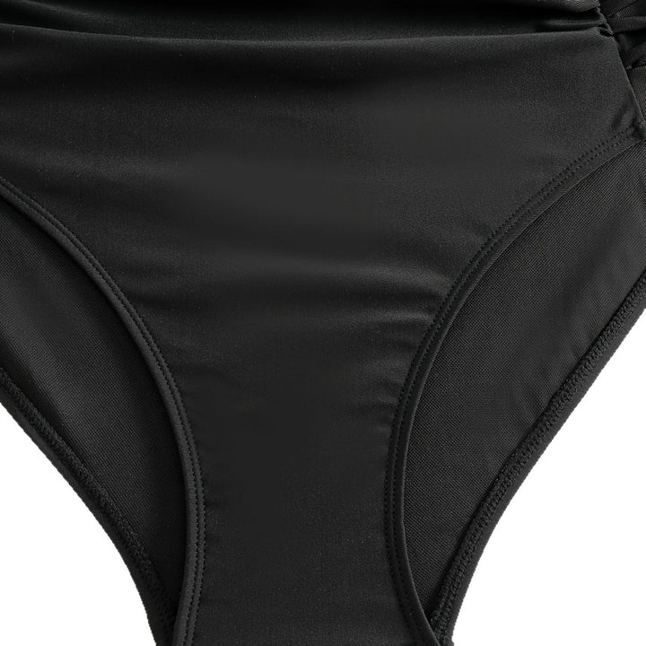 Damen Hochgeschnittener Bikini mit floralen Akzenten und raffinierten Details Drune
