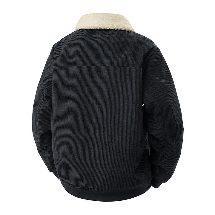 Herren modische Utility-Jacke mit Teddy-Kragen Drune