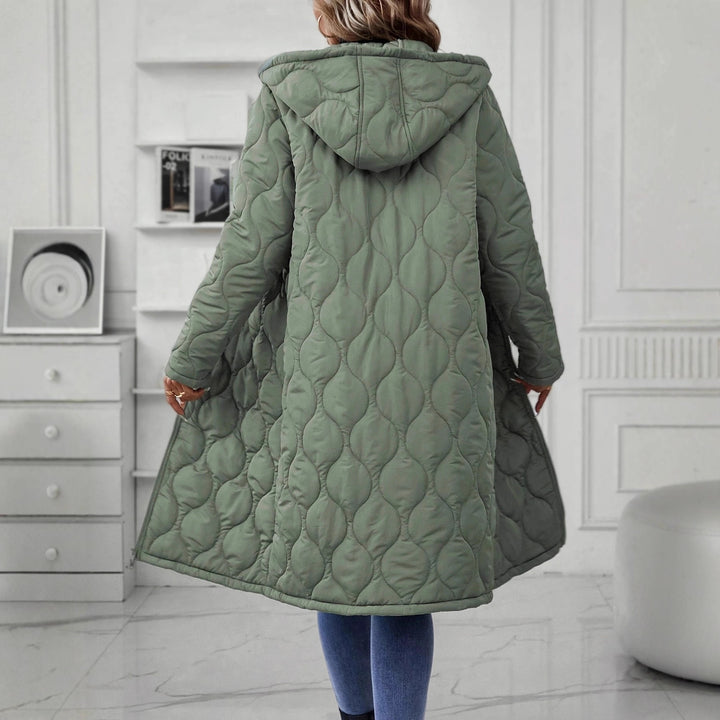 Damen Kapuzenjacke mit eleganter Steppung und langen Ärmeln Drune