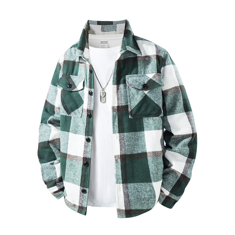Herren Karierte Flanelljacke mit praktischen Taschen Drune