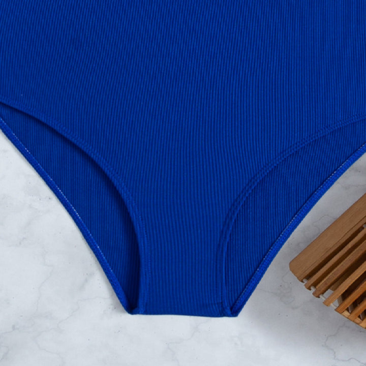 Damen Einteiler Badeanzug mit floralem Rüschendesign Drune