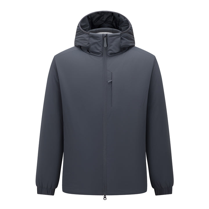 Herren Kapuzen-Softshelljacke mit Zwei-Wege-Reißverschluss, wasserabweisender Membran und Brusttasche Drune