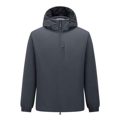 Herren Kapuzen-Softshelljacke mit Zwei-Wege-Reißverschluss, wasserabweisender Membran und Brusttasche Drune
