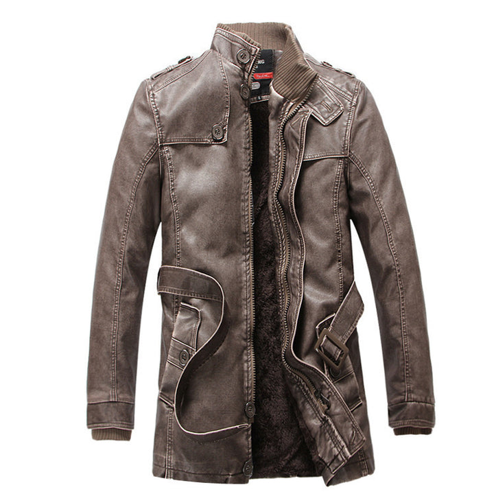 Herren Modische Denimjacke mit Fleecefutter Drune