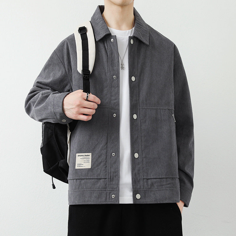 Herren Modische Cordjacke Drune