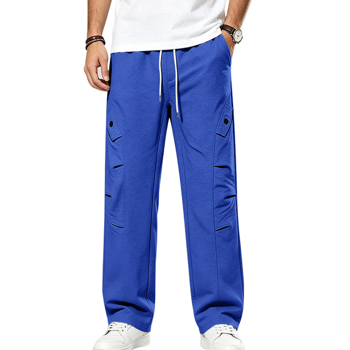 Herren Lässige Cargo-Jogginghose mit Kordelzug und Cut-Out-Details Drune