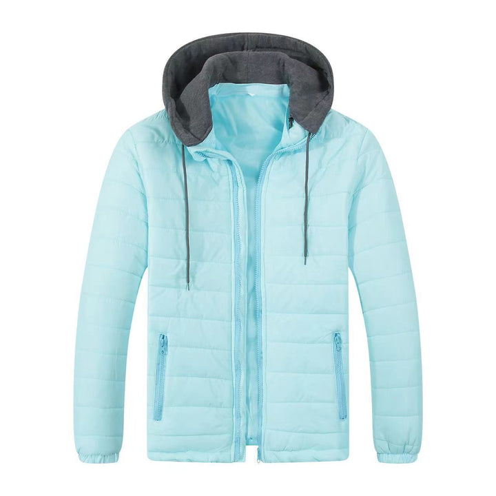 Herren gesteppte Übergangsjacke mit verstellbarem Kapuzenkragen und isolierender Füllung Drune