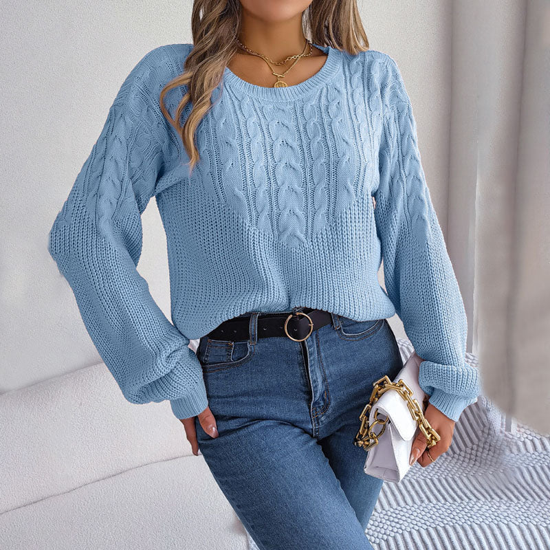 Drune | Zopfmuster Pullover aus Weichem Garn