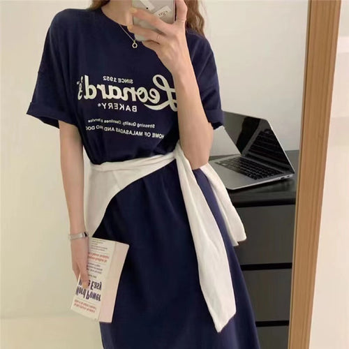 Damen Casual Lounge-Kleid mit grafischem Druck und bequemem Schnitt