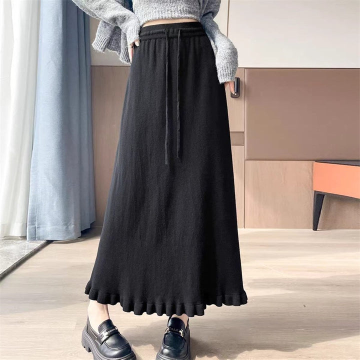 Damen Langer Rock Drune