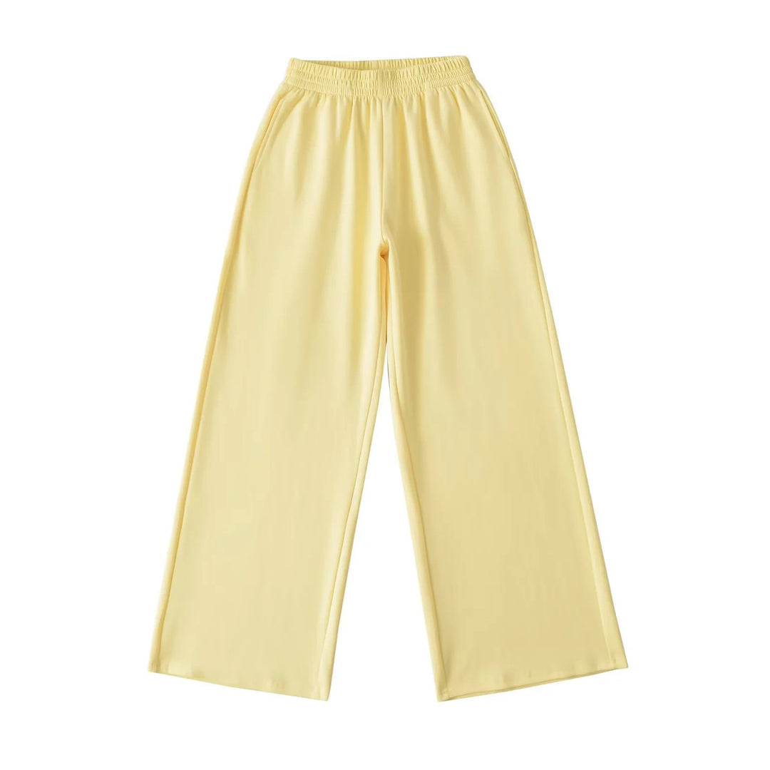 Damen weite Jersey-Hose mit elastischem Bund Drune