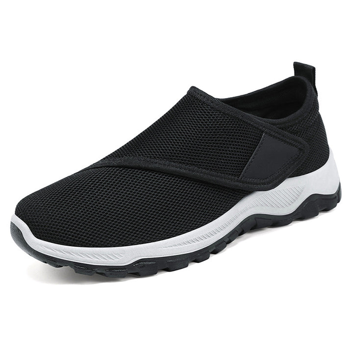 Damen nan atmungsaktive Slip-On Sneaker mit Klettverschluss und gedämpfter EVA-Zwischensohle Drune