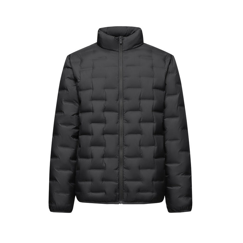 Herren Ultraleichte gesteppte Isolationsjacke mit Stehkragen und minimalistischem Design Drune