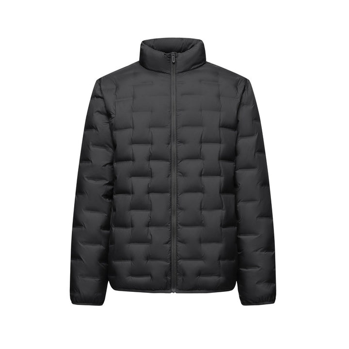 Herren Ultraleichte gesteppte Isolationsjacke mit Stehkragen und minimalistischem Design Drune