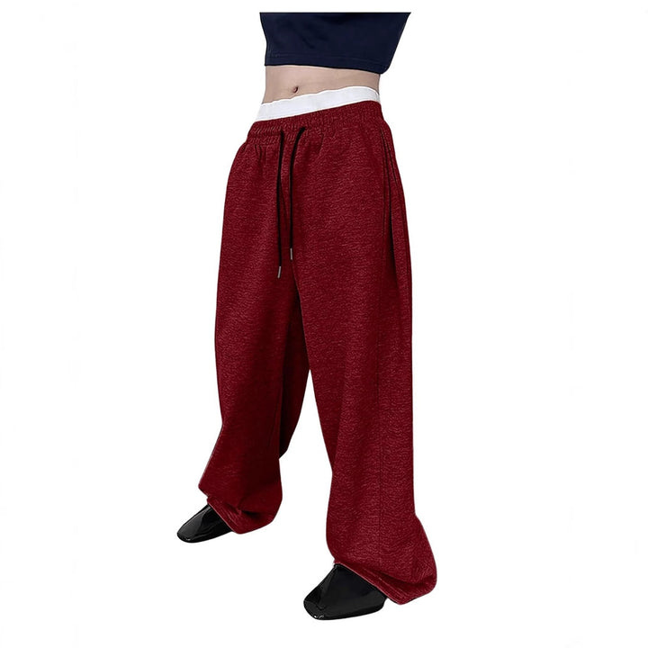 Herren nan lockere Oversize Jogginghose mit elastischem Bund und Kordelzug Drune