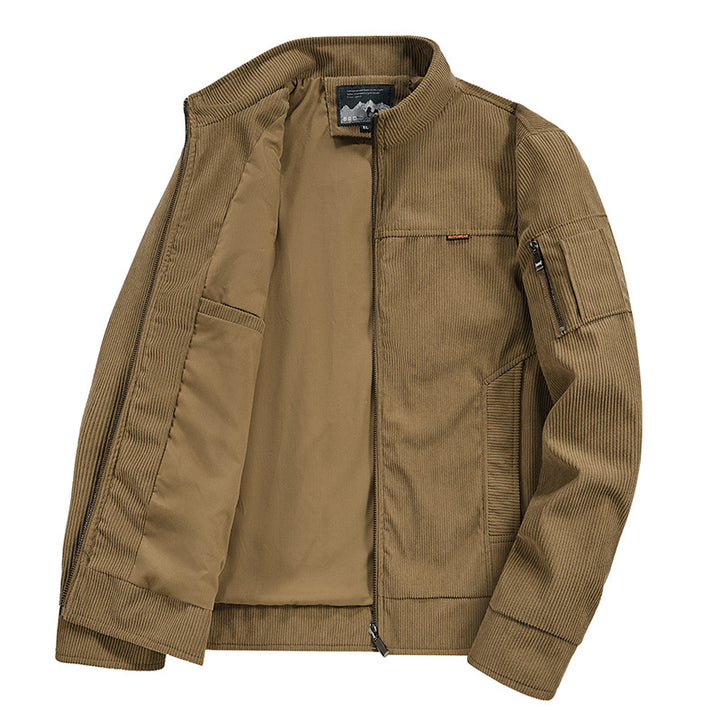 Herren modische Outdoor-Jacke mit strukturierten Details Drune