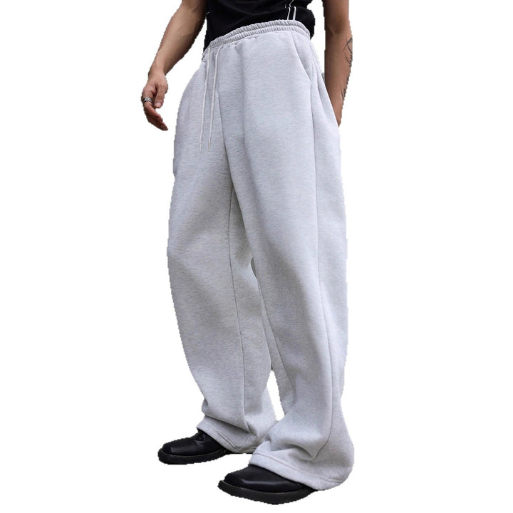 Herren Weite Oversize-Sweatpants mit Tunnelzugbund, Fleece-Innenfutter & Eingrifftaschen Drune