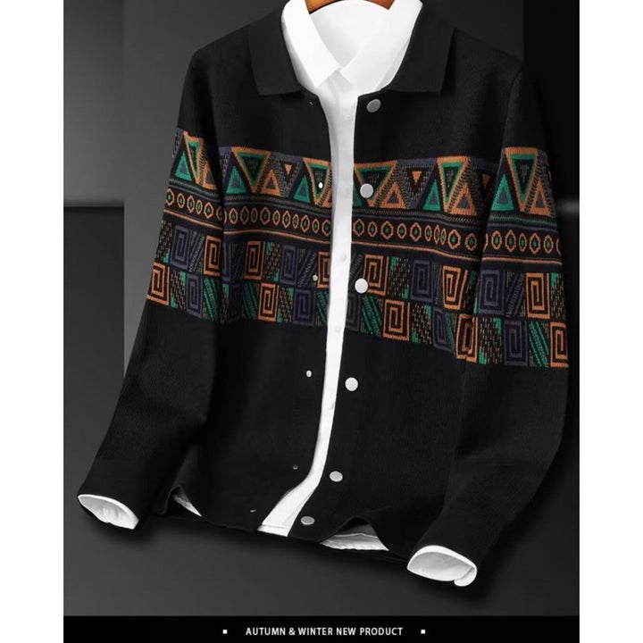 Damen Jacke mit einzigartigem geometrischem Muster Drune
