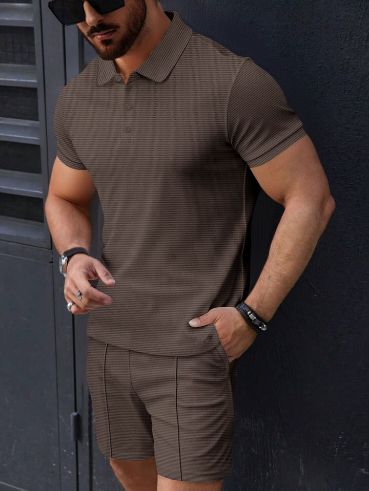 Herren Poloshirt und Shorts Set Drune