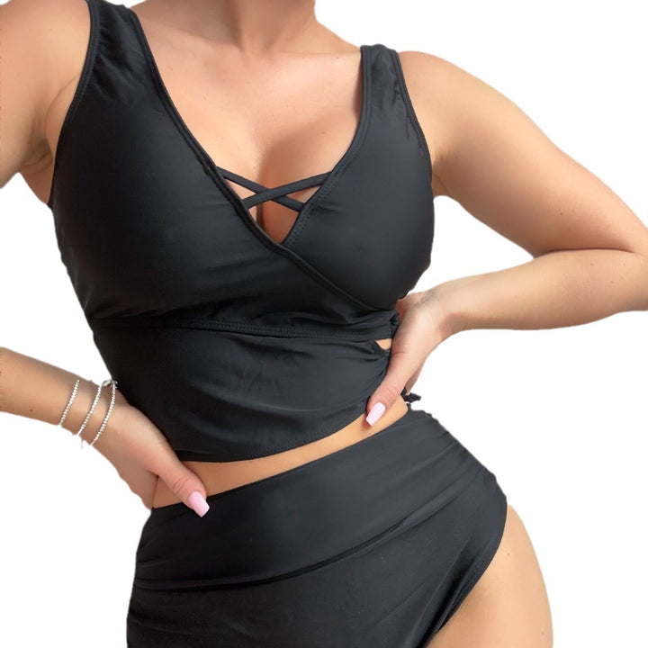 Damen Sportliches Wickel-Bikini-Set Drune