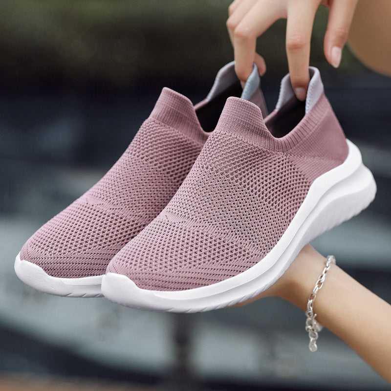 Unisex nan atmungsaktive Strick-Schlupfsneaker mit ergonomischem Memory-Fußbett Drune