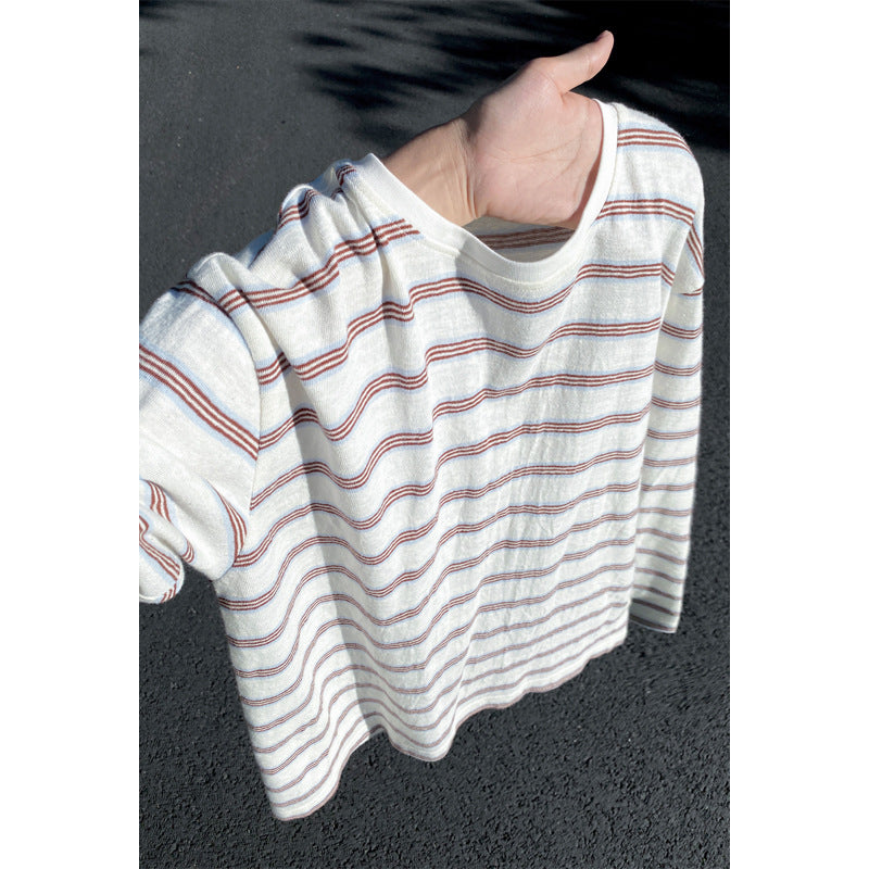 Damen Lässiges Ringelshirt Drune