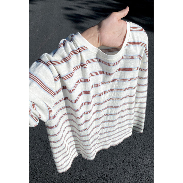 Damen Lässiges Ringelshirt Drune