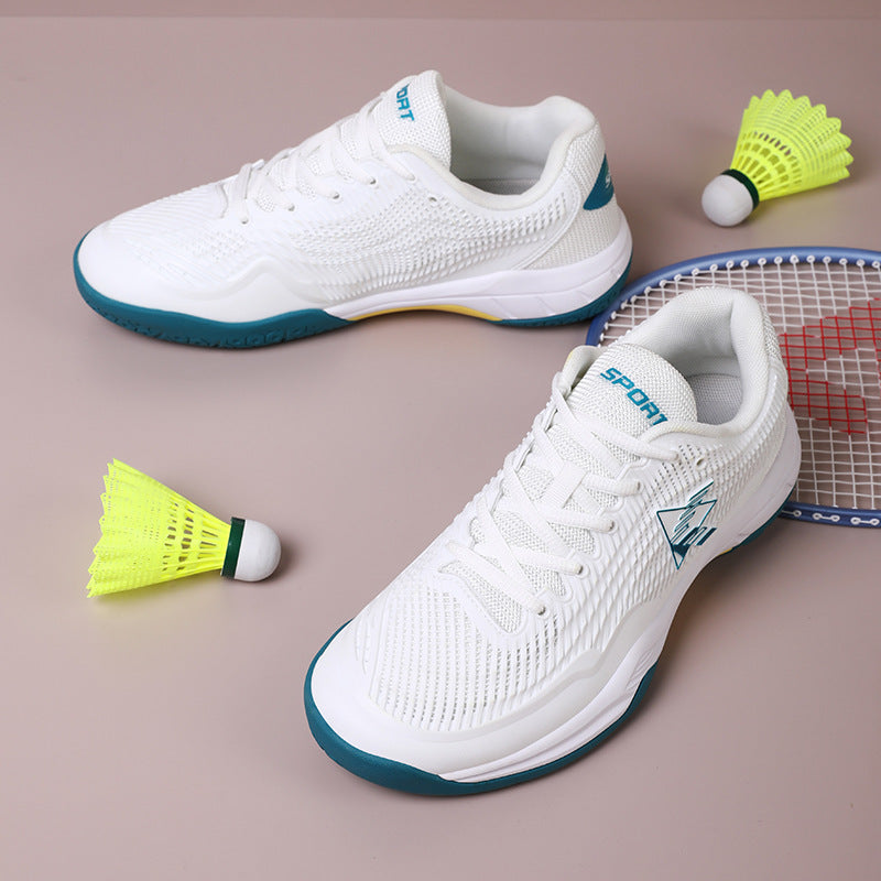 Damen Sportliche Badmintonschuhe mit rutschfester Sohle und atmungsaktiven Mesh-Einsätzen Drune