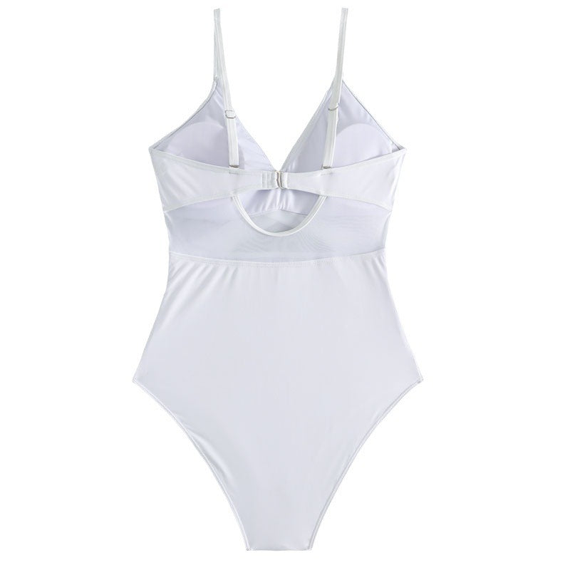 Damen Einteiliger Badeanzug mit innovativem Cross-Design Drune