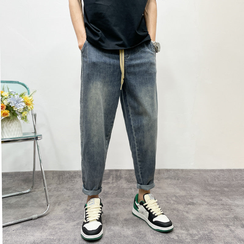 Herren Lässige Denim-Hose Drune