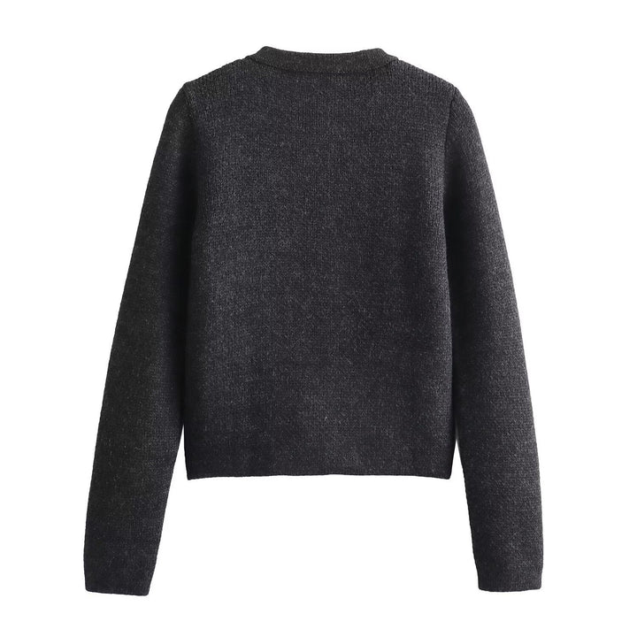 Damen Strickjacke mit dekorativen Knöpfen und Taschen Drune