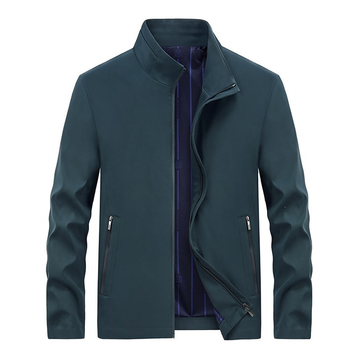 Herren Urbaner Softshell-Übergangsblouson mit Stehkragen, verdecktem Reißverschluss & feinem Innenfutter Drune