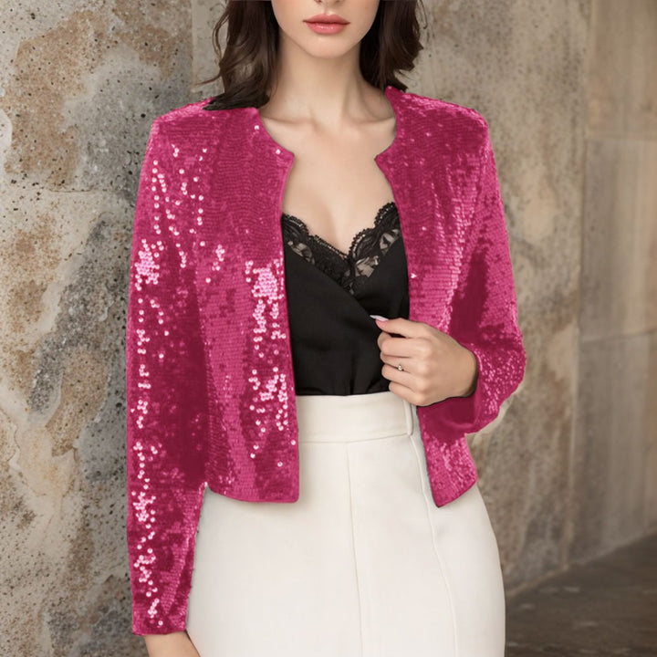 Damen Paillettenjacke im modernen Schnitt Drune