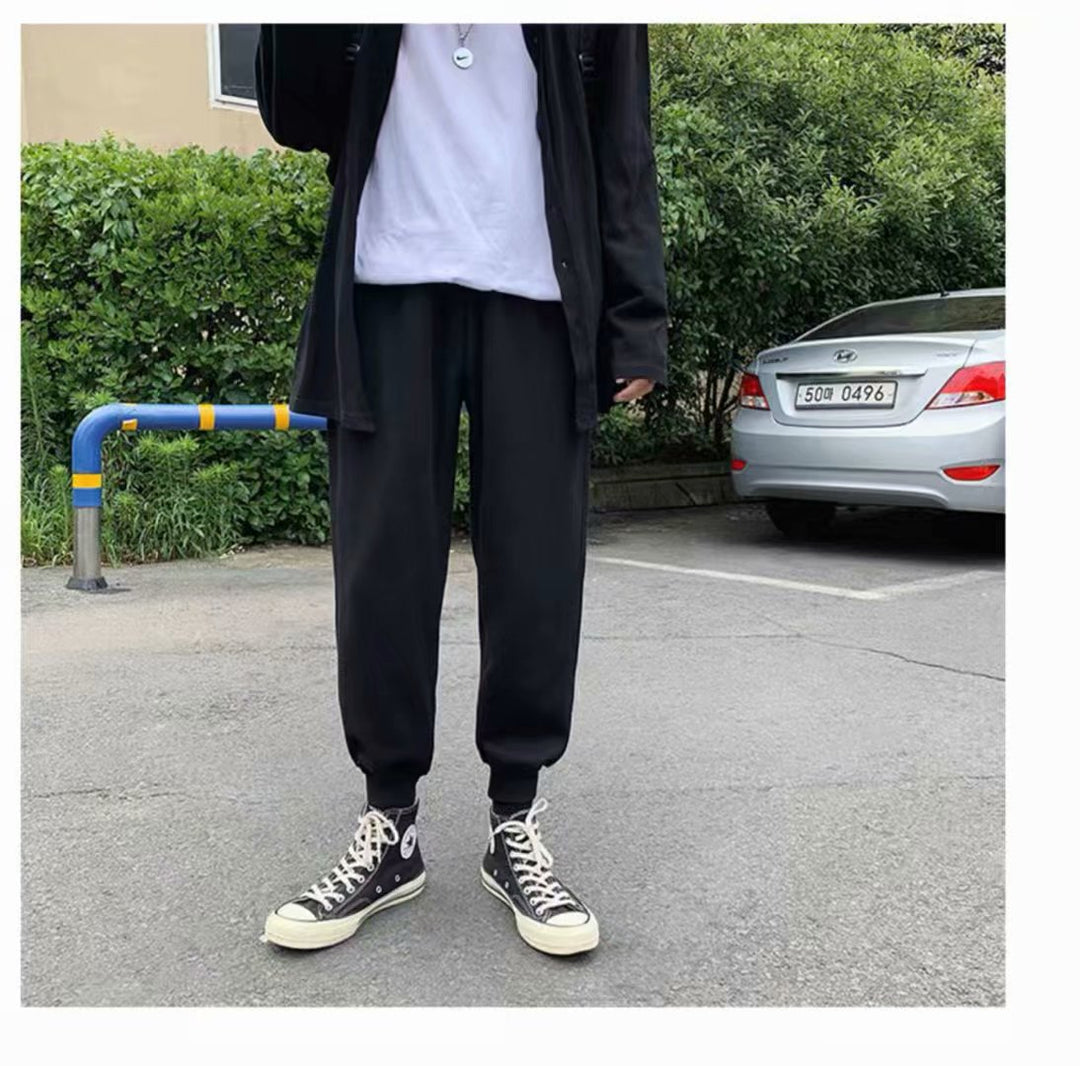 Herren Lässige Jogginghose mit elastischem Bund Drune