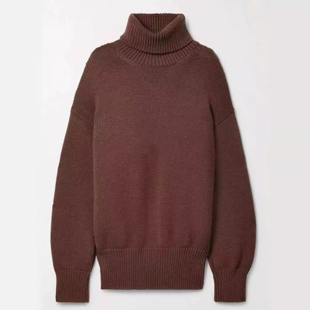 Damen modischer Rollkragenpullover Drune