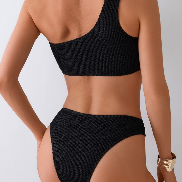 Damen Einseitiger Bikini mit strukturiertem Obermaterial Drune