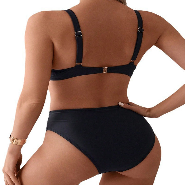 Damen Hochtaillierter Bikini mit eleganten Schnürdetails Drune