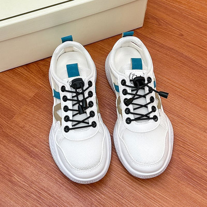 Damen Sportliche Sneakers mit atmungsaktivem Mesh-Obermaterial und innovativem Schnellschnürsystem Drune