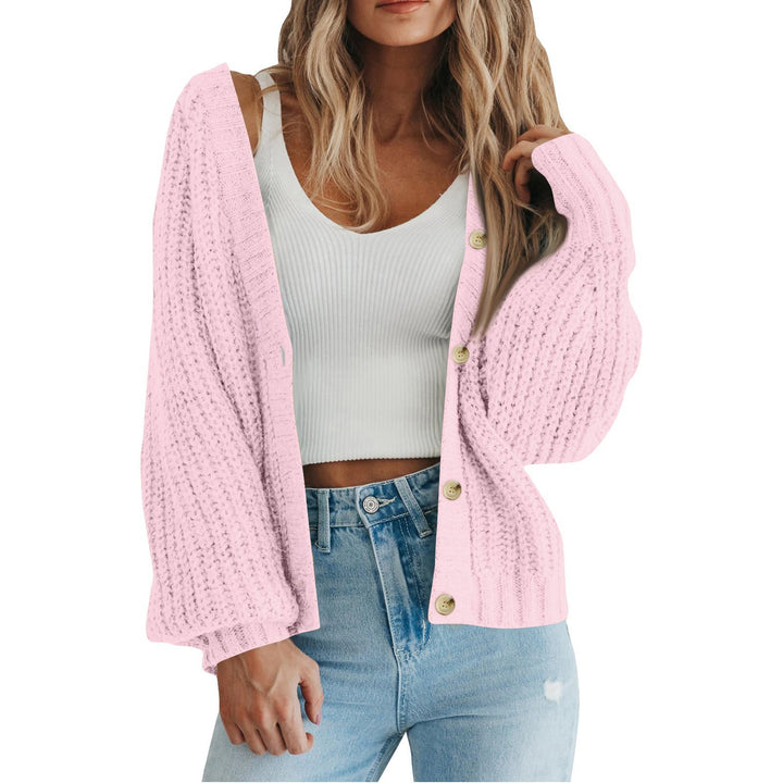 Damen Strickjacke mit grobem Muster und modischem Schnitt Drune