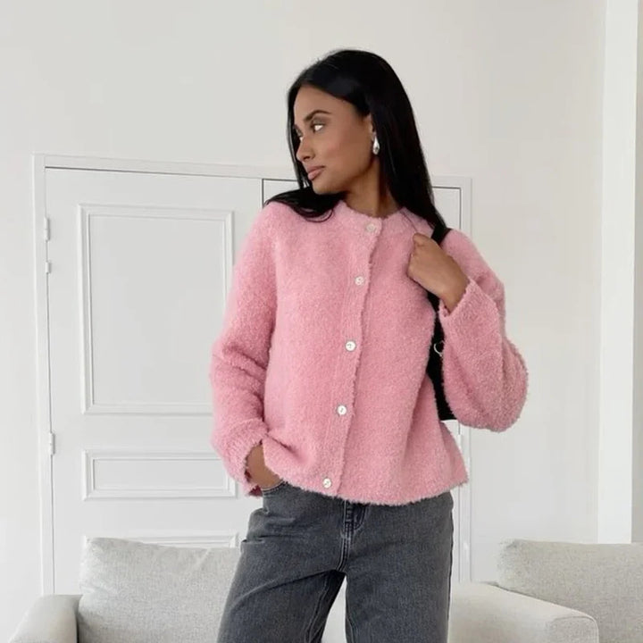 Damen Flauschiger Cardigan Drune