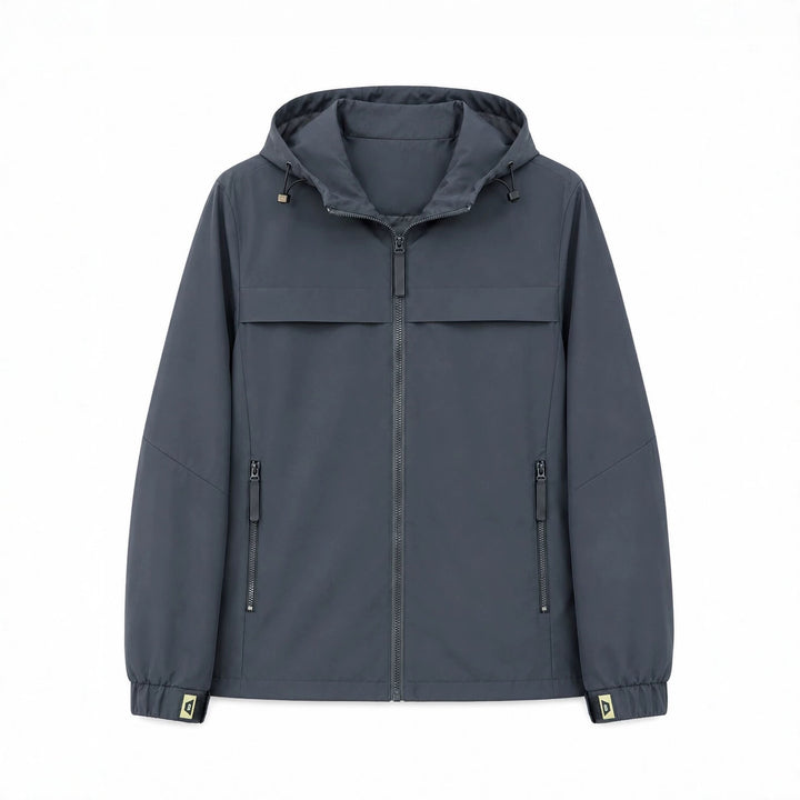Herren Leichte wasserabweisende Kapuzen‑Softshelljacke mit Reißverschlusstaschen Drune