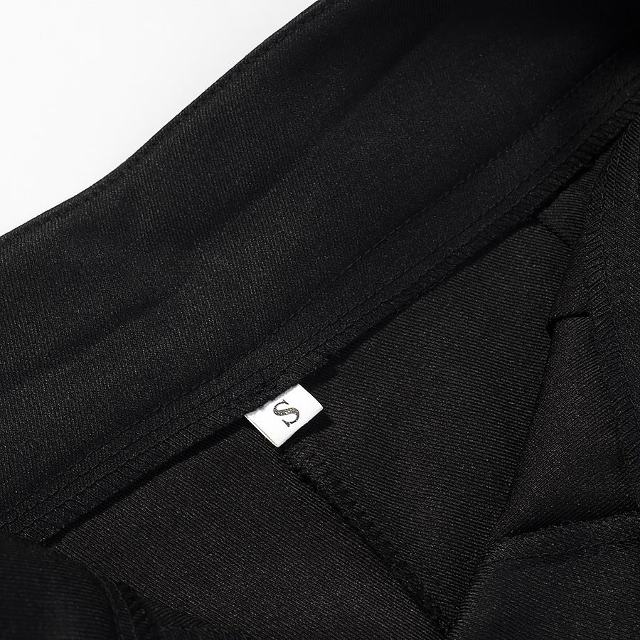 Damen Elegante weite Bundfaltenhose mit geradem Bein und Bügelfalte Drune