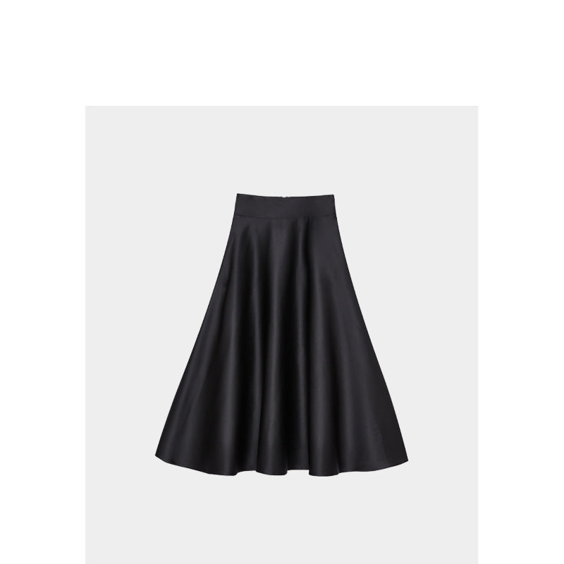 Damen Eleganter und fließender Midi-Rock Drune