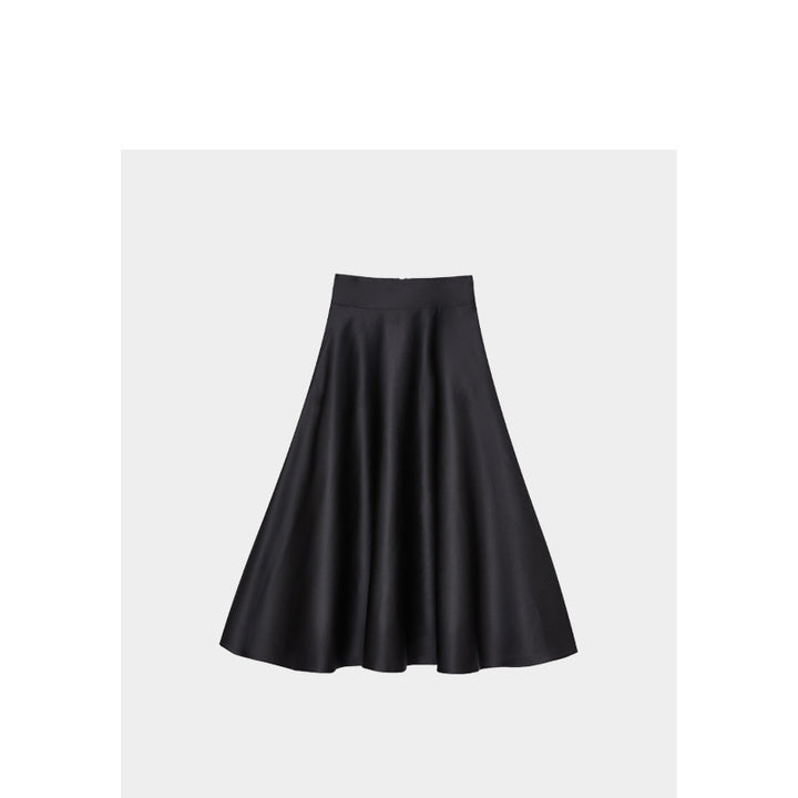 Damen Eleganter und fließender Midi-Rock Drune