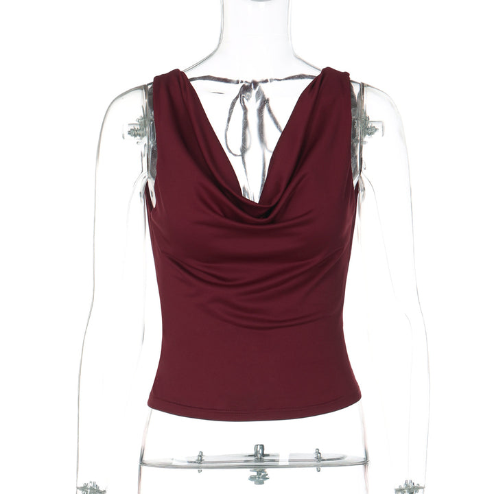 Damen Elegantes Crossover-Oberteil Drune