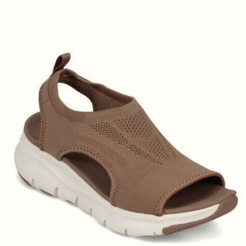 Damen Sportive Strick-Slingback Sandalen mit Chunky-Sohle Drune